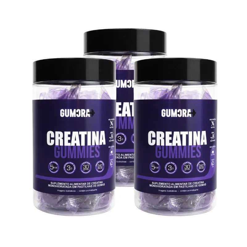 Gumora Creatina em Gummies ZERO Açúcar