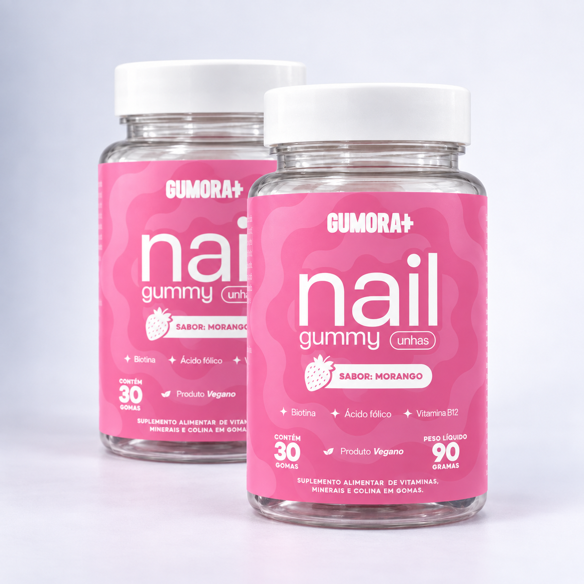 Gumora Nail Gummy Unhas Sabor Morango