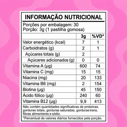 Gumora Nail Gummy Unhas Sabor Morango