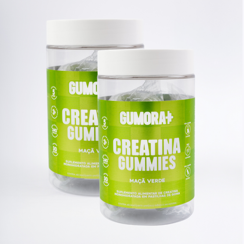 Gumora Creatina Sabor Maçã Verde em Gummies
