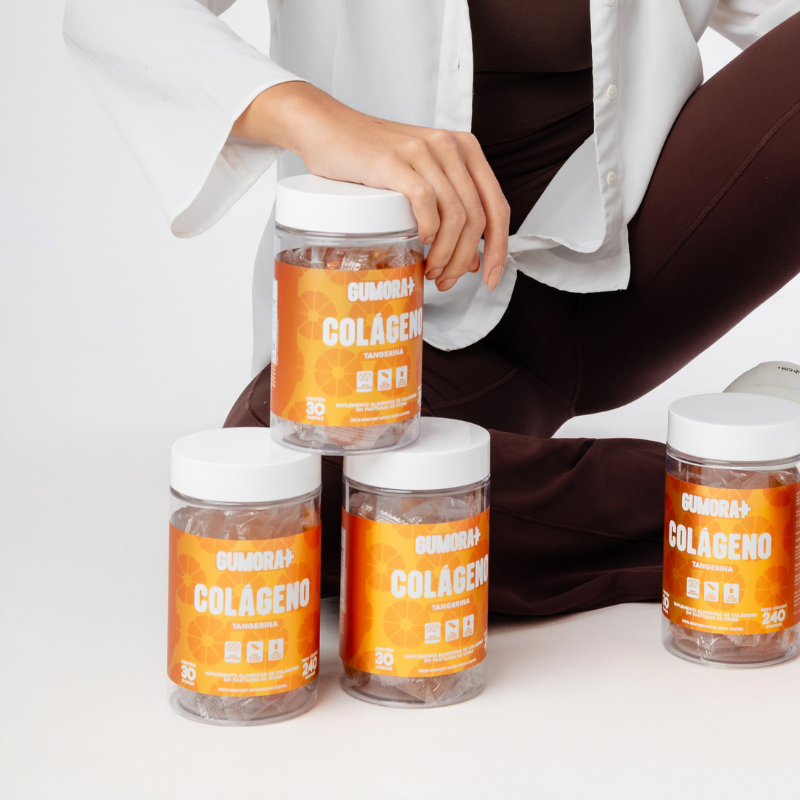 Gumora Colágeno Sabor Tangerina em Gummies