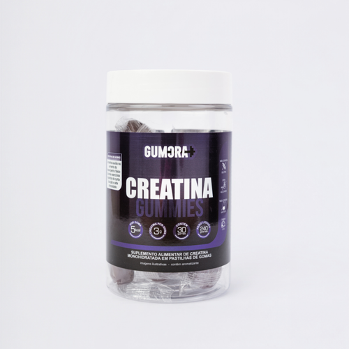 Gumora Creatina em Gummies ZERO Açúcar Uva