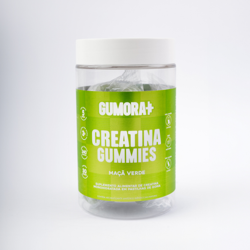 Gumora Creatina Sabor Maçã Verde em Gummies