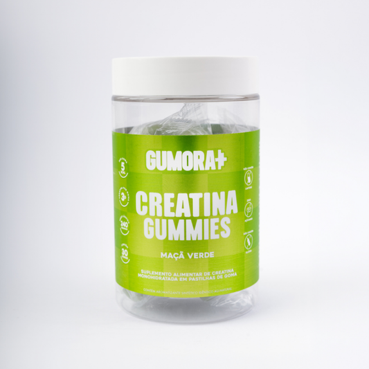 Gumora Creatina Sabor Maçã Verde em Gummies