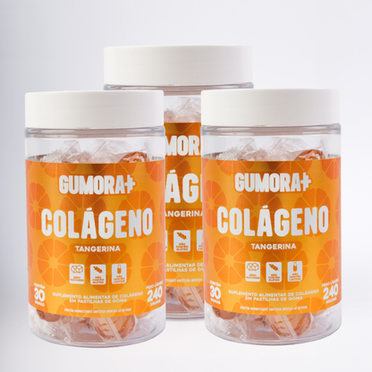 Gumora Colágeno Sabor Tangerina em Gummies