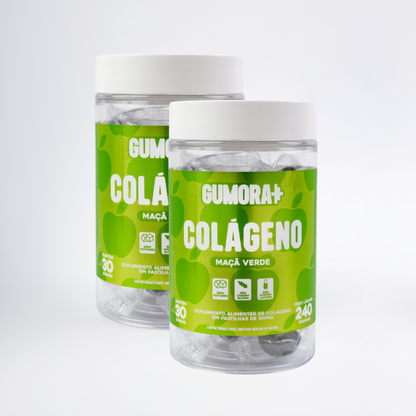 Gumora Colágeno Sabor Maçã Verde em Gummies
