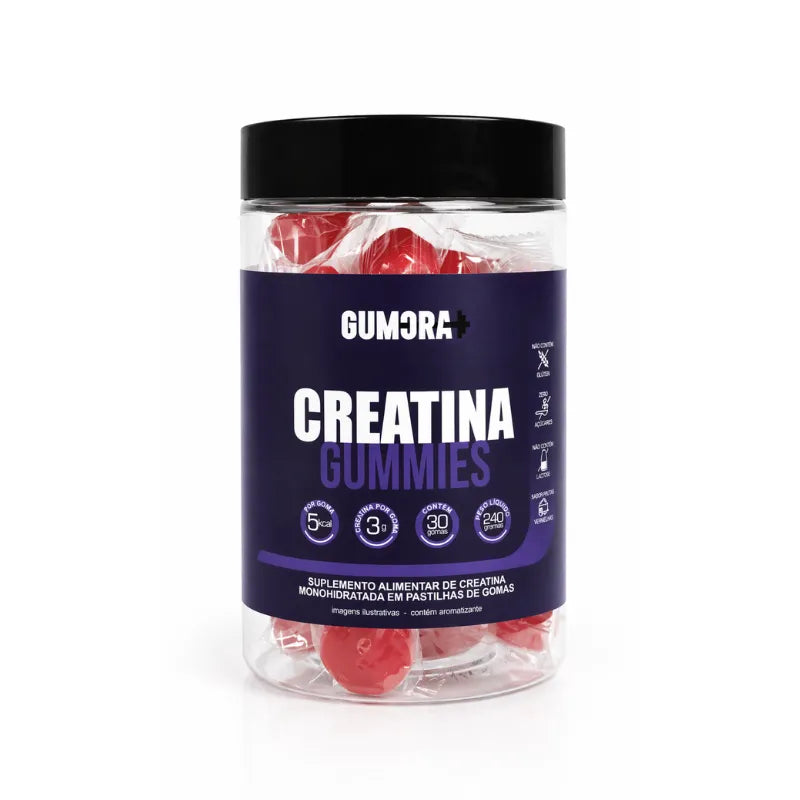 Gumora Creatina em Gummies ZERO Açúcar