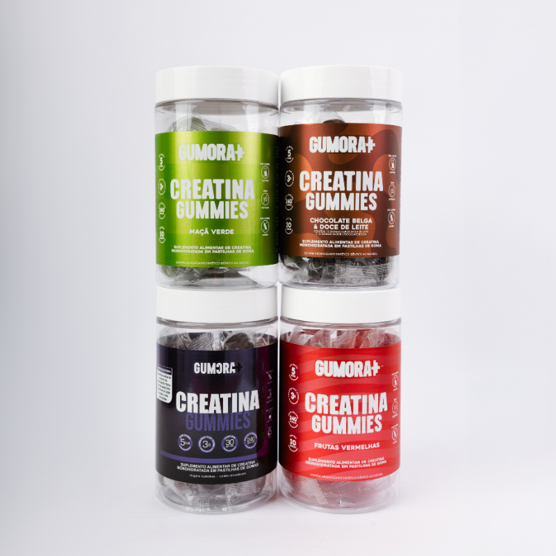 Gumora Creatina Sabor Maçã Verde em Gummies