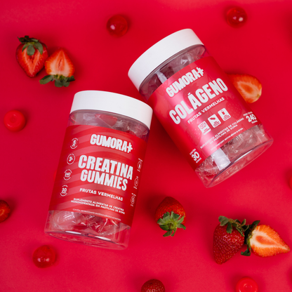 Gumora Colágeno Sabor Frutas Vermelhas em Gummies