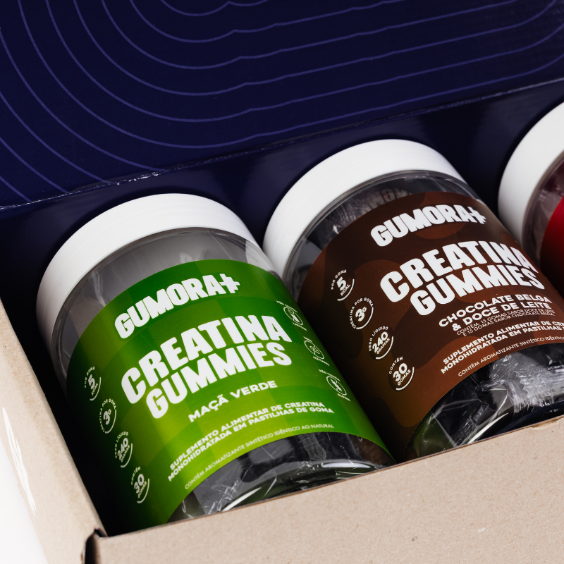 Gumora Creatina Sabor Maçã Verde em Gummies