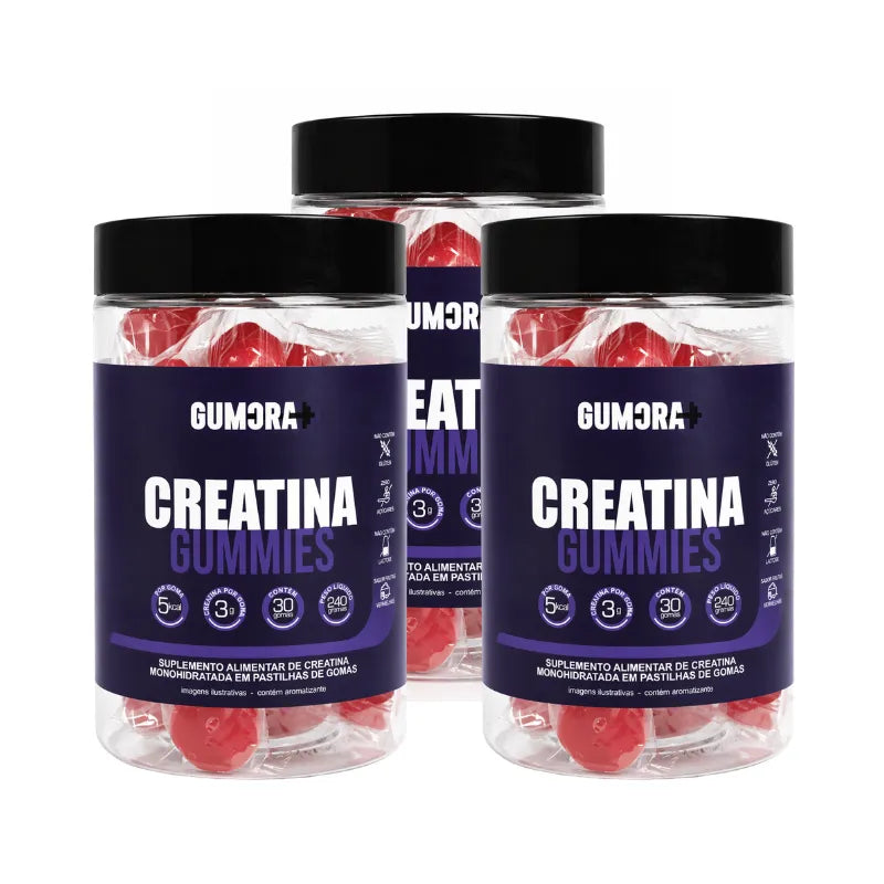 Gumora Creatina em Gummies ZERO Açúcar