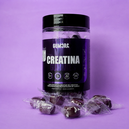 Gumora Creatina em Gummies ZERO Açúcar Uva
