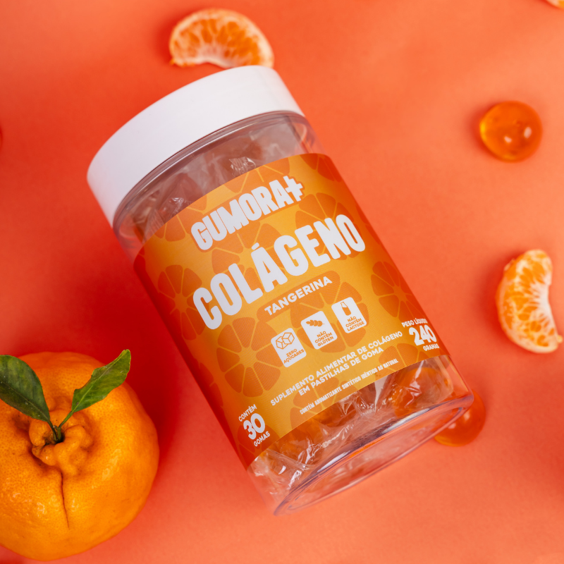 Gumora Colágeno Sabor Tangerina em Gummies