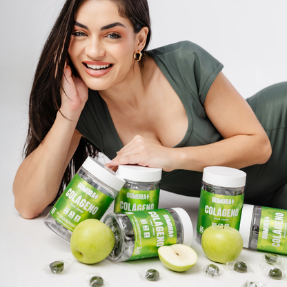 Gumora Colágeno Sabor Maçã Verde em Gummies