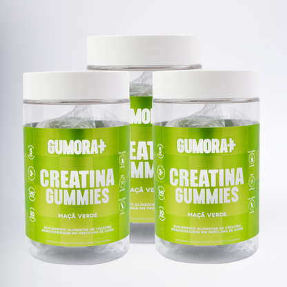 Gumora Creatina Sabor Maçã Verde em Gummies