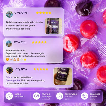 Combo Creatina Uva + Frutas Vermelhas