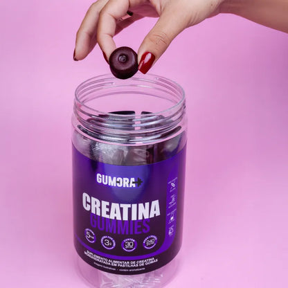 Gumora Creatina em Gummies ZERO Açúcar Uva