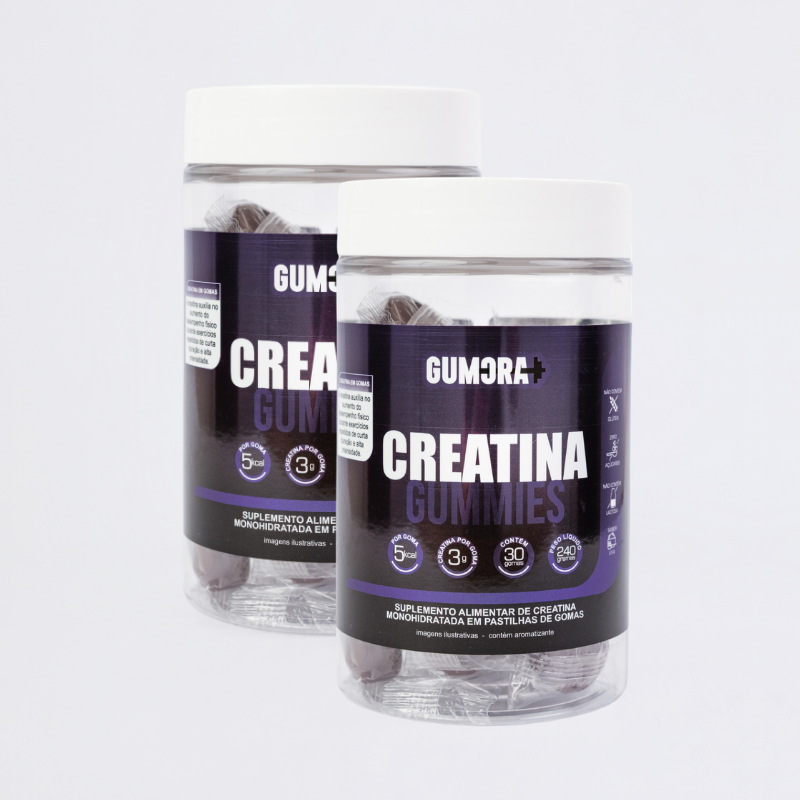 Gumora Creatina em Gummies ZERO Açúcar Uva