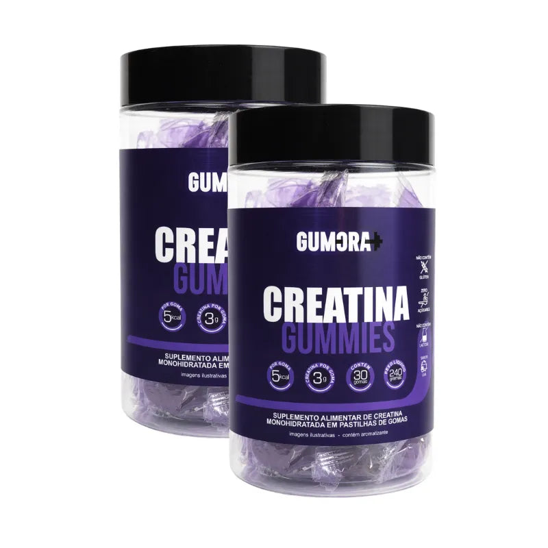 Gumora Creatina em Gummies ZERO Açúcar Uva