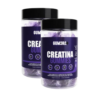 Gumora Creatina em Gummies ZERO Açúcar Uva